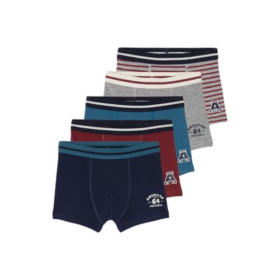 Lot 5 boxers VERTBAUDET