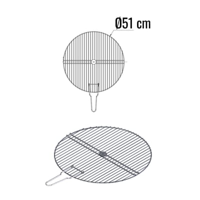 Grille ronde pour barbecue SOMAGIC
