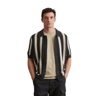 Polo en tricot régulier en mélange de coton et de lin bio MARC O'POLO