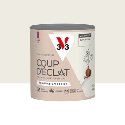 Peinture murale Coup d'éclat® Mat Poudré, Les blancs V33