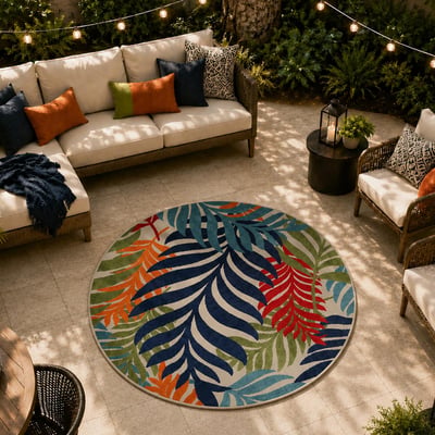Tapis extérieur tissé kilim rectangle CHIMEK UN AMOUR DE TAPIS