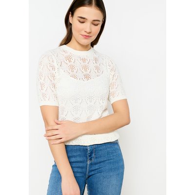 Pull en crochet à manches courtes LOLALIZA