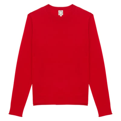 Pull Angelica en coton rouge INES DE LA FRESSANGE PARIS