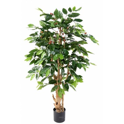Cafeïer artificiel en pot, H 150 cm, D 70 c ARTIFICIELLES