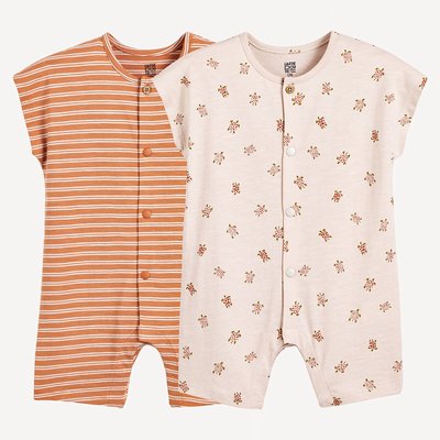 Lot de 2 combishorts imprimés en jersey LA REDOUTE COLLECTIONS