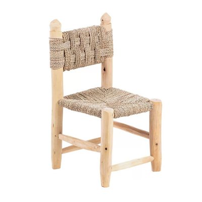 Chaise enfant en bois et corde MARINA HYDILE