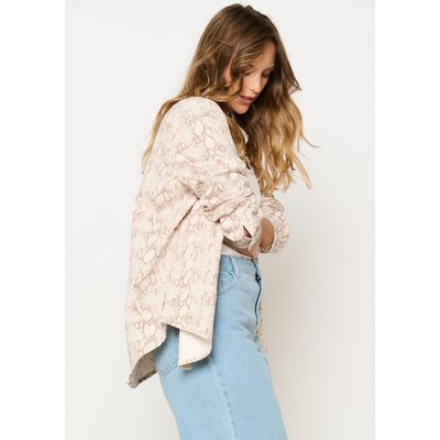 Chemise en denim à imprimé python LOLALIZA