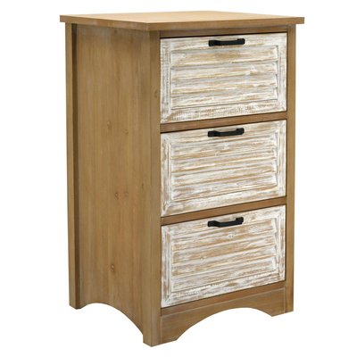 Commode en bois naturel et cérusé Ancenia AUBRY GASPARD