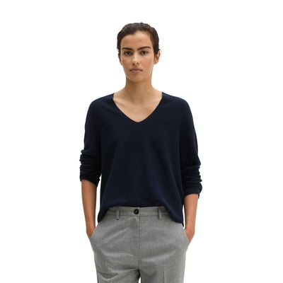 Pull-over seamless relaxed en pur coton bio MARC O'POLO
