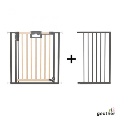 Barrière de porte à pression Easylock Plus bois/metal 128,5 cm 136,5 cm GEUTHER