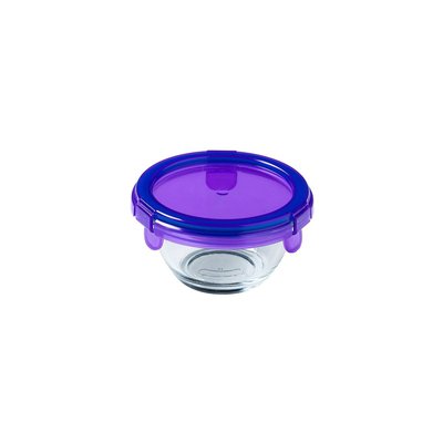 Pot bébé en verre avec couvercle étanche violet 0,2L PYREX