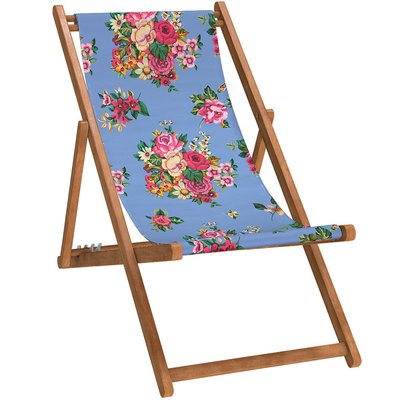 Chilienne hêtre lasuré et toile outdoor, MIA VENT DE BOHÈME