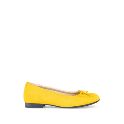 Ballerines en cuir velours à talon décroché block GABOR