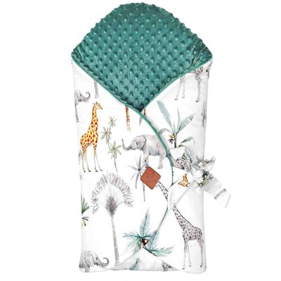 Gigoteuse d'emmaillotage évolutive minky SAFARI SEVIRA KIDS