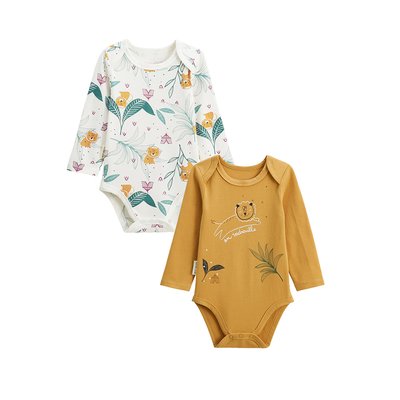 Lot de 2 bodies bébé manches longues Charly PETIT BEGUIN