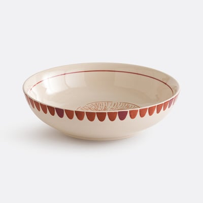 Omana Shell Pattern Ceramic Salad Bowl LA REDOUTE INTERIEURS