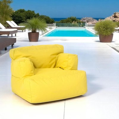 Pouf XXL extérieur avec accoudoirs - jaune ARTA PIER IMPORT