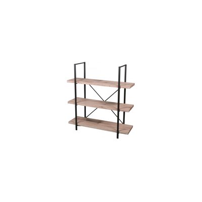 Étagère Bois et Métal Noir 3 Étages - Hauteur 106cm WADIGA
