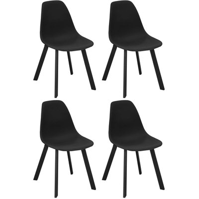 Chaises d'extérieur aluminium et résine Jato (Lot de 4) PROLOISIRS