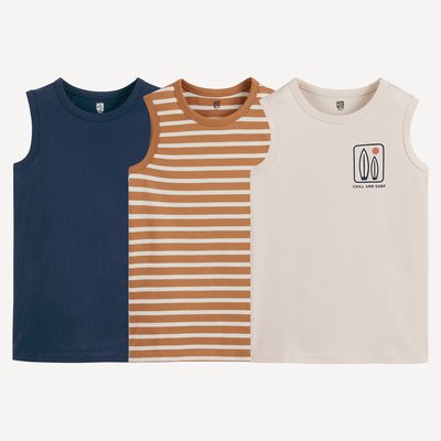 Lot de 3 débardeurs LA REDOUTE COLLECTIONS