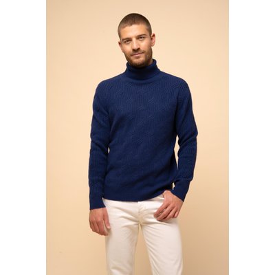 Pull Col Roulé 4 Fils Minuit Goba JUST CASHMERE