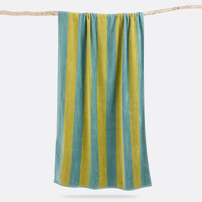 Serviette de plage éponge velours 420g/m2, Anduze LA REDOUTE INTERIEURS
