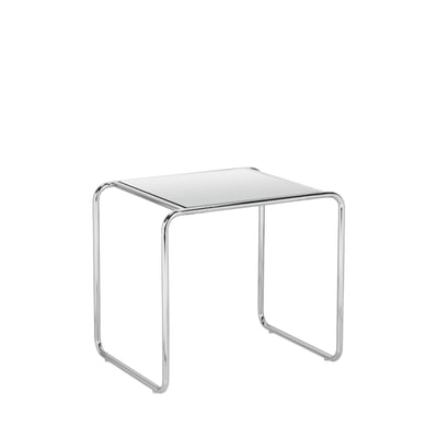 Table d'appoint en miroir pieds chrome- RIKA DRAWER