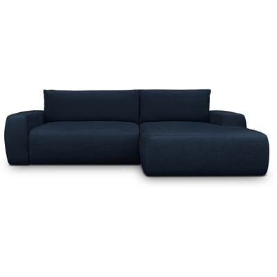 Canapé d'angle droit convertible 3 places en tissu chenille - SONNY HOMIFAB
