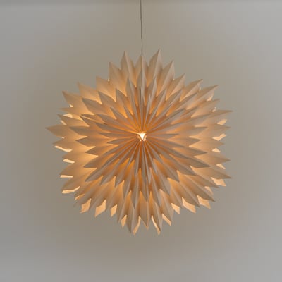 Étoile lumineuse à suspendre en papier, diamètre 38 cm, CASPAR LA REDOUTE INTERIEURS