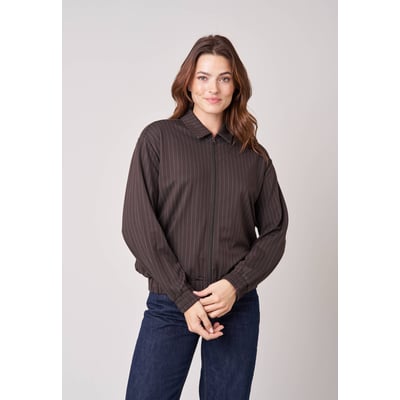 Blouson femme à fines rayures ALTHEA DEELUXE