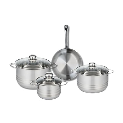 Batterie 1 poêle 24cm + 3 faitouts 16/20/24cm PROFI BRILLANT ELO