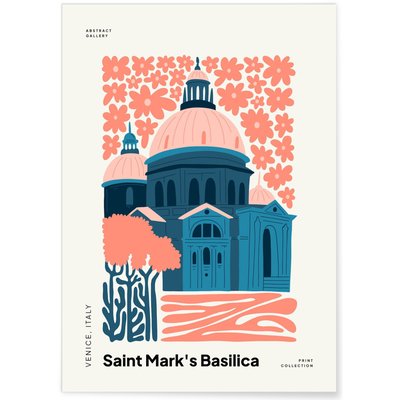 Affiche Venise Basilique Saint Marc L'AFFICHERIE