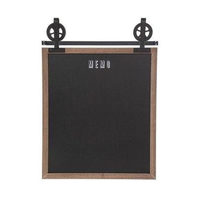 Tableau mémo ardoise poulie 55x68 ATMOSPHERA