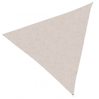 Toile ombrage polyéthylène triangulaire beige crème 360x360x360cm WADIGA