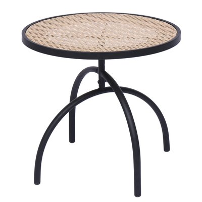Table d'appoint, métal et rotin, YOKI NORDLYS