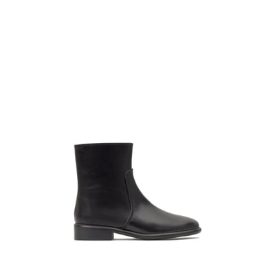 Bottines à talon large en cuir ELSA CASTANER