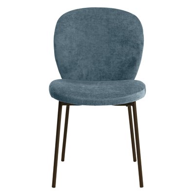 Chaise repas effet laine bouclée blanche Alba ZAGO