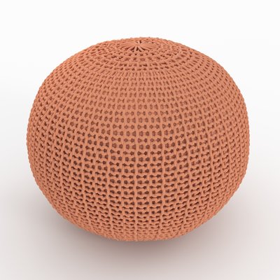 Pouf tricot rond D40 cm - ELISA RENDEZ-VOUS DÉCO