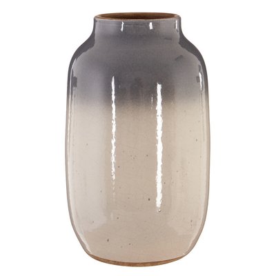 Handcrafted Earthenware Vase in Grey SO'HOME