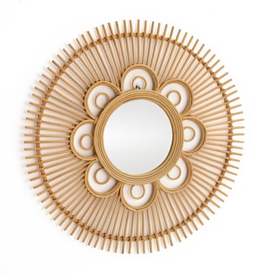 Miroir rotin rond forme fleur Ø90 cm, Nogu LA REDOUTE INTERIEURS