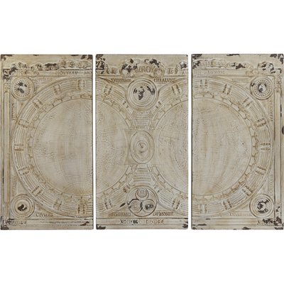 Tableau abstrait en résine (lot de 3), Neoclasico RECOLLECTION