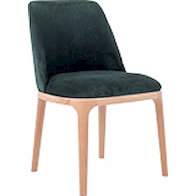 Chaise en tissu et bois, Lulu RECOLLECTION
