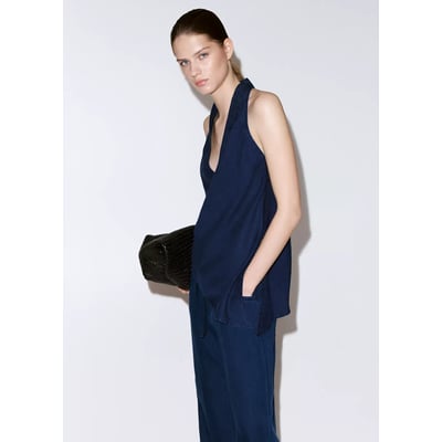 Top lyocell bas asymétrique MANGO