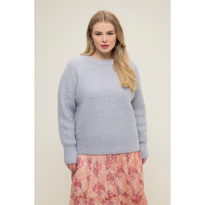Pull boxy en maille côtelée à col rond et STUDIO UNTOLD