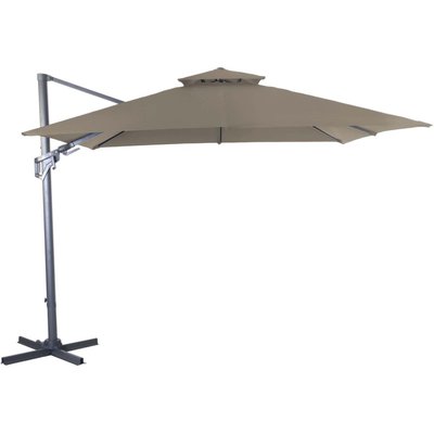 Parasol déporté inclinable et orientable Bioclim 3 x 3 m PROLOISIRS