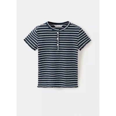 Tee-shirt à manches courtes et col rond fille kaki clair