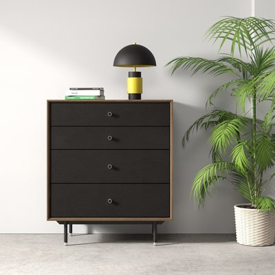 Комод из шпона ореха и стали SO'HOME