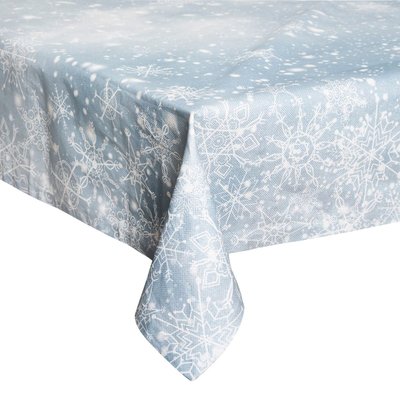 Nappe Coton Imprimé Flocon 140 x 240 cm FEERIE CHRISTMAS