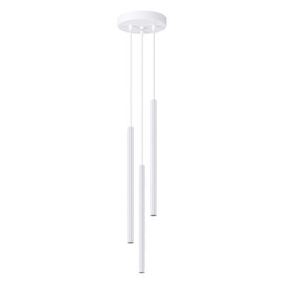 Lustre Acier Blanc G9 3 Arche EDEN