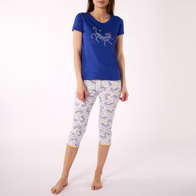 Pyjama court femme GHANA bleu MELISSA BROWN